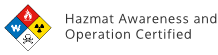 Hazmat Awareness and Operation Certified